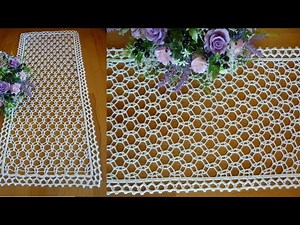 Crochet Coaster | crochet coaster for beginners / Crochet table runner