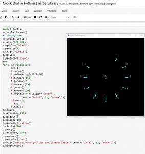 5.2K views · 80 reactions | Clock Dial in Python Turtle Library | Python Coding | Facebook
