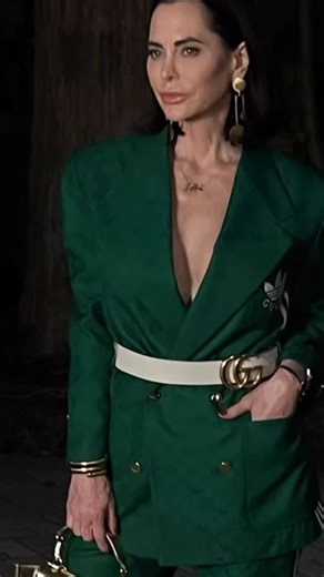 D'Andra Simmons on Instagram: "What I wore Wednesday! I’m wearing one of my favorite suits from the Gucci x Adidas Men’s Collection, and mixing it up with some high low accessories! Ready for the holidays! Suit: @gucci @adidas Heels: @chineselaundry Belt: @gucci Handbag: @wandler Necklace: @skibellfinejewelry Snake Bracelet: @forsbergfinejewelry Bracelet: @kcchicdesignsjewelry Earrings: @marykkendig #dandrasimmons #whatiworewednesday #fashion #gucci #adidas #style #ootd"