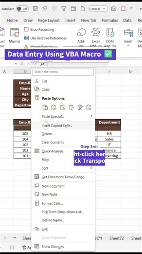 Macro in Excel #excel#excelformulas#exceltutorial #exceltraining#exceltricks #exceltips#excelformula