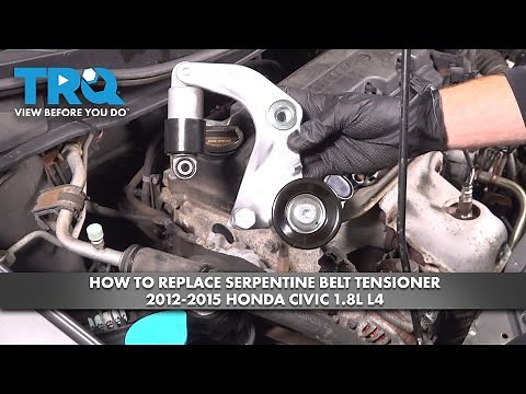 How to Replace Serpentine Belt Tensioner 2012-2015 Honda Civic 1.8L I4