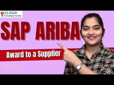 SAP Ariba Award to a Supplier | SAP Ariba Online Course | SAP Ariba Videos | SAP | CLoudFoundation