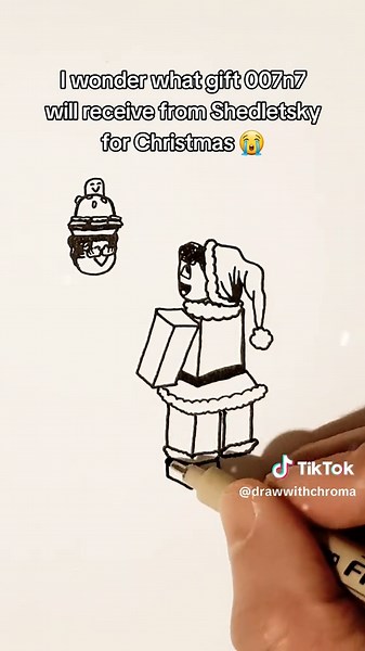 Forsaken 007n7 x Shedletsky: Christmas Fanart