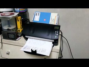 fi-7160 スキャン動画