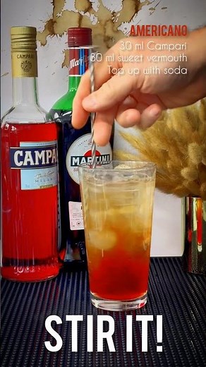 How to make an Americano cocktail at home (recipe)