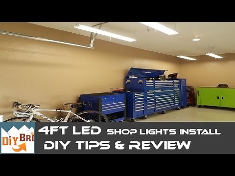 Installing Led Shop Light | Easy How to Instructions | 4FT LED Shop Lights