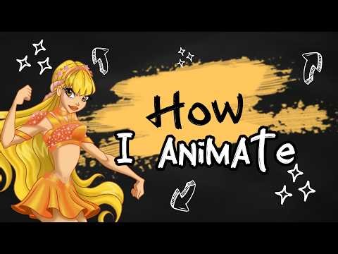 How I animate Winx Club Stella using Flipaclip | Animation #animatedseries #fananimation #flipaclip