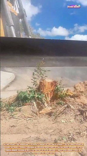 The Art of Tree Root Removal with an Excavator