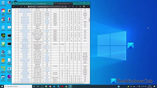 How to install a Color Profile in Windows using an ICC Profile