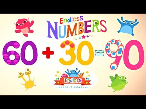 Endless Numbers 90 | Learn Number Ninety | Fun Learning for Kids