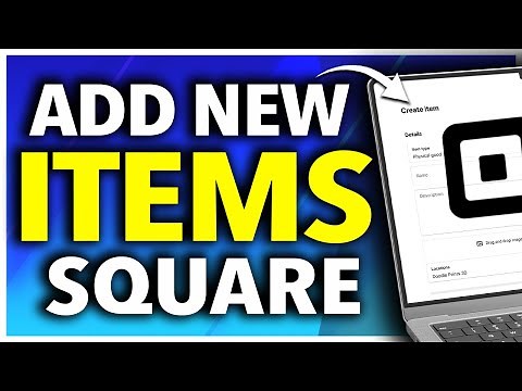How To Add New Item on Square