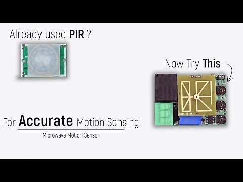 Microwave Motion Sensor, much better than PIR. Give it a try!!! | Home Automation Projects