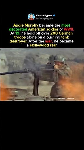 The Most Decorated American Soldier of WWII #shorts