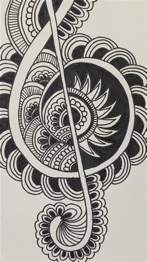 Music of harmony#zentangleart #zentanglepatterns #drawing #zenart