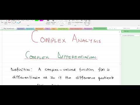 Complex Differentiation