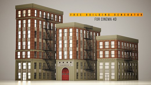 Free Cinema 4D Building Generator Rig - The Pixel Lab