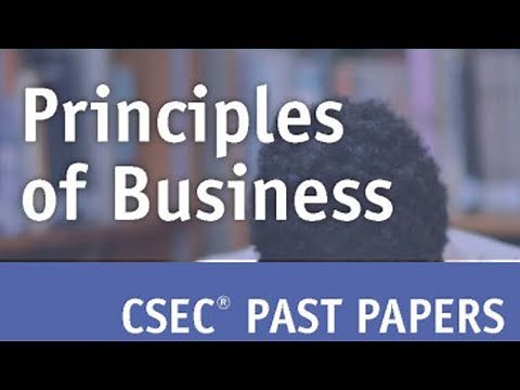 CSEC Principles of Business: Past paper May/June 2017 PAPER 2