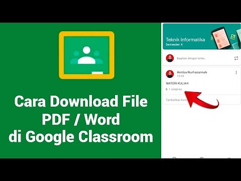 Cara Download File PDF / Word di Google Classroom