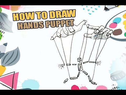 HOW TO DRAW HANDS PUPPET | DRAWING PUPPET HANDS TRICK | EASY DRAWING TUTORIAL STEP BY STEP