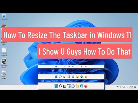 How To Resize The Taskbar in Windows 11
