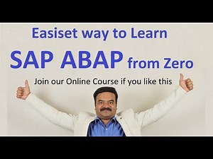 Coding SAP ABAP : Easiest way to learn Concepts.