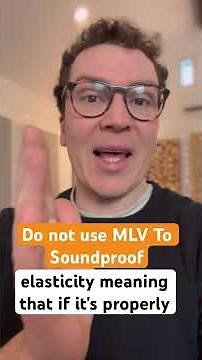 Do not use MLV (mass loaded vinyl to soundproof). #mlv #massloadedvinyl #soundproofing