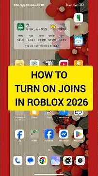 How To Turn On Joins In Roblox 2026