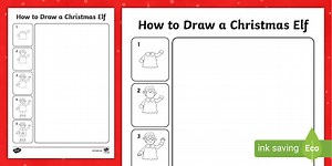 How to Draw a Christmas Elf Step-by-Step