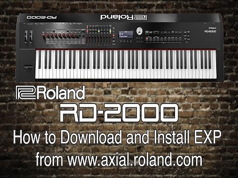 Roland RD-2000 - How to download and install exp 5 and 6