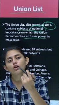 🤔📚Union List Explained | Class 10 Civics Chapter 2 | Nishita Dogney | Deserve Point Academy✨ #shorts