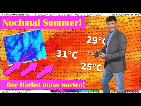 WOW! Sogar 30 °C möglich! Der Sommer dreht nochmal voll auf - der Herbst muss warten!