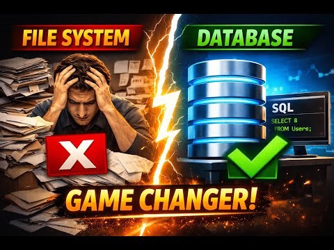 Databases Explained in 5 Minutes | Why They Beat File Systems & How SQL Works