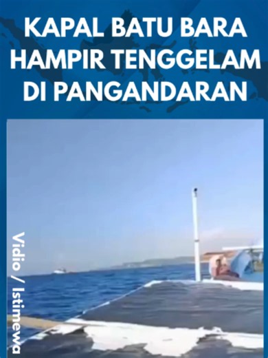 DETIK-DETIK! Kapal Tongkang Pembawa Batu Bara Miring Hampir Ditelan Laut Di Pangandaran Download aplikasi berita TribunX di Play Store atau App Store, untuk dapatkan pengalaman baru. Sebuah video yang memperlihatkan kapal tongkang membawa muatan berwarna hitam diduga batu bara dalam posisi miring di perairan Batukaras, Kecamatan Cijulang, Kabupaten Pangandaran, viral di media sosial TikTok. Berdasarkan penelusuran informasi, peristiwa itu disebut terjadi pada Selasa (16/6/2026) pagi dan langsung