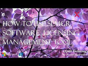 How to Use Software Licensing Management Tool in Windows