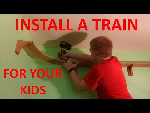 Installing a Model Train in Your Kids' Bedroom
