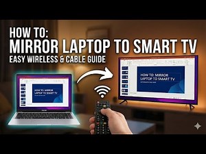 How to Mirror Your Laptop Screen to Your Smart TV - Step-by-Step Tutorial #LaptopToSmartTv