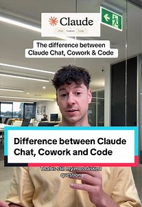 Claude Chat vs Cowork vs Code, here is how to use them to save you thousands of hours #claude #claudeai #claudecowork #claudecode