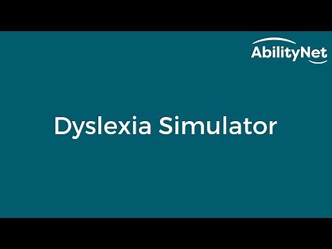 Dyslexia simulator