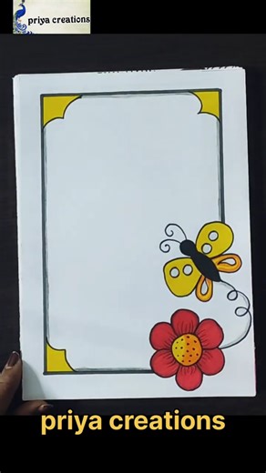 Trending Border Designs for Cards & Posters | Creative Border Designs | Daily New Ideas #shorts