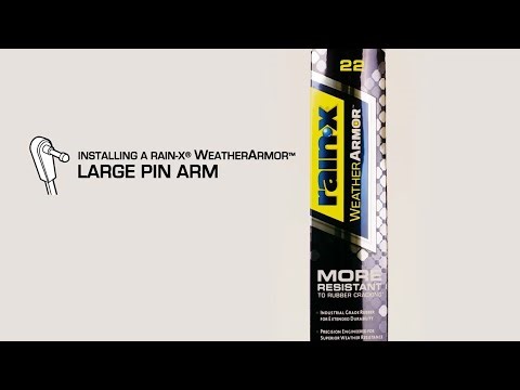 Rain X WeatherArmor Wiper Blade Large Pin A Installation
