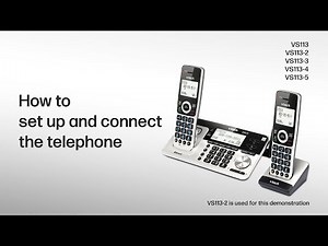Set up and connect the telephone - VTech VS113 VS113-2 VS113-3 VS113-4 VS113-5