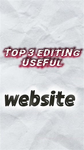 Top 3 Editing Websites 🤯 Free & Useful 🔥