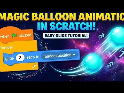 How to Make a Floating Balloon Animation in Scratch! 🎈🚀 | Code Vibe H