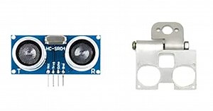 HC-SR04 Module Ultrasonic Distance Measuring Sensor with Metal Mounting Bracket Compatible with Raspberry Pi (Raspberry Pi Pico and Other Models), Arduino Ultrasonic Sensor