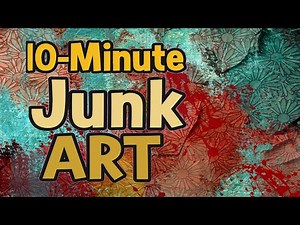 Art with Junk & recycled paper.Easy make in 10 minutes
