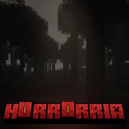 Horrorria   '   The horror modpack  in style of from fog  and scariest entity her a man night error terror  corrupted halloween