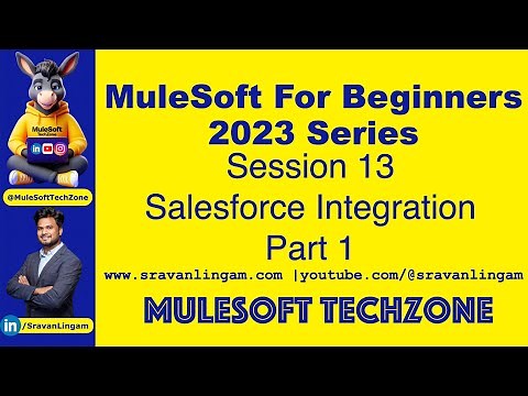 Session13 : Salesforce Integration using #Mulesoft Part 1| @sravanlingam #MuleSoft for #Salesforce