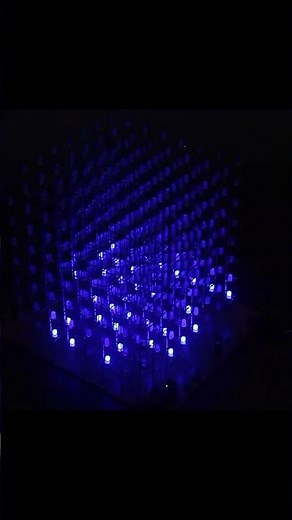 Cubo de LED 8x8x8 com Arduino #engenharia #robot #3dprinting #arduino