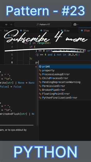 Python Pattern #23– Alphabet B🔥 | Beginner Friendly #shorts #coding #python