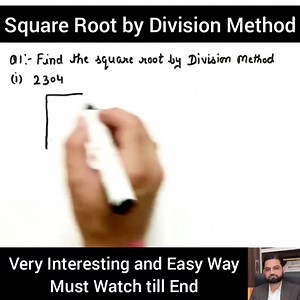 457K views · 7.5K reactions | Square Root by Division Method..Easy Way | Maths Solutions by Nand Kishore | Facebook